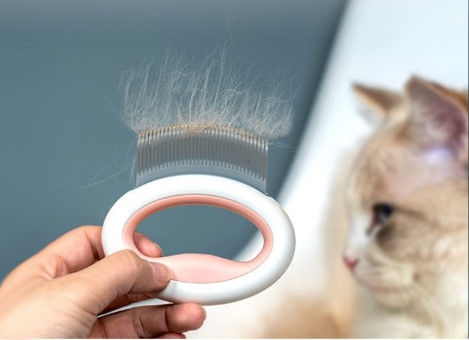 Hang Hook Pet Hair Removal Massaging Shell Comb For Cats