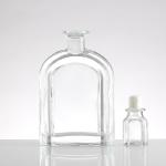 Top Grade Empty Gin Rum Alcohol Whiskey Wine Glass Bottle 375ml Liquor Bottle