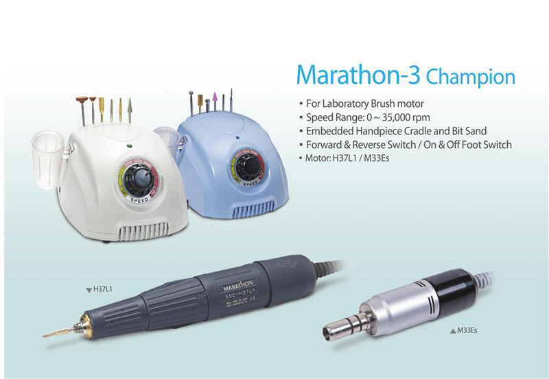 MARATHON Win 3 Dental Lab Micro Motor 35000 Rpm Handpiece