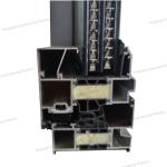 Aluminum Alloy Frame Vertical Fold up Glass Windows Open out Aluminium Window