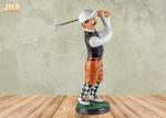 Antique Sportsman Statue Polyresin Statue Figurine Decorative Golfer Tabletop