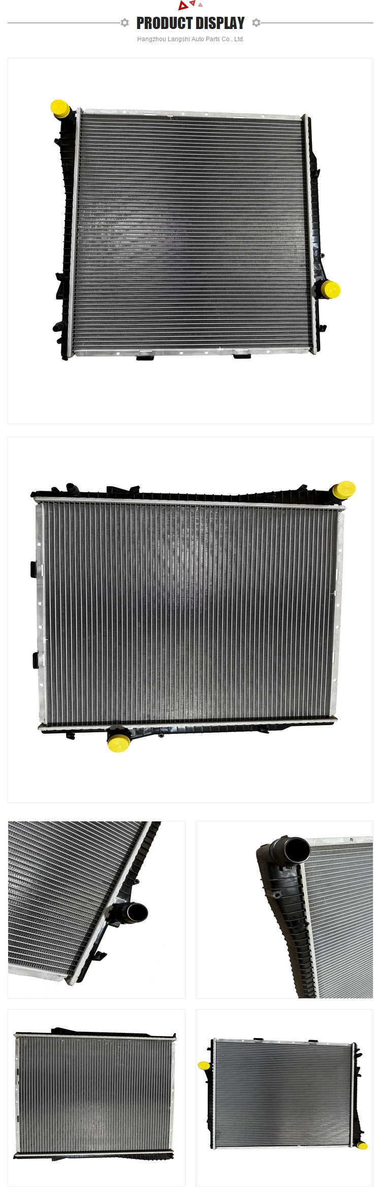 1780 Aluminum Radiator Plastic Water Tank for BMW X5 E53 3.0/4.4 17107544668 Material