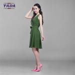 Green color anti-wrinkle elegant party women's loose t-shirt chiffon boutique