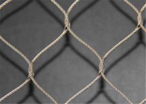 Wholesale High Tensile Strength SS Wire Rope Mesh , Safety Stainless Steel Rope Net from china suppliers