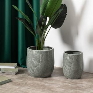 Wholesale Western Modern Style Luxury Round Indoor Outdoor Garden Pots Minimalism Ceramic Flower Pots &amp; Planter from china suppliers