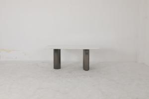 Wholesale Modern Dining Table With Natural Marble Top And Stainless Steel Base from china suppliers