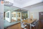 Waterproof Bifold Aluminum Folding Doors Environmental Durable Design custom