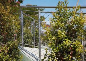 Wholesale AISI SS304 SS316 Security Architectural Cable Mesh , Stainless Steel Rope Wire Mesh from china suppliers