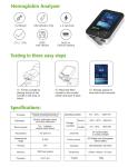H7 high accuracy blood hemoglobin analyzer medical rapid POCT device for medical