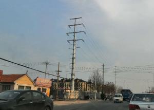 Wholesale Q345B Monopole Transmission Tower , Power Transmission Line Steel Tower from china suppliers