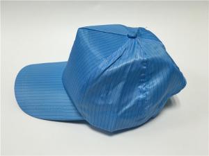 China Static Dissipative ESD Safe Clothing ESD Hat Unisex Design With Buckle For Size Adjustment on sale