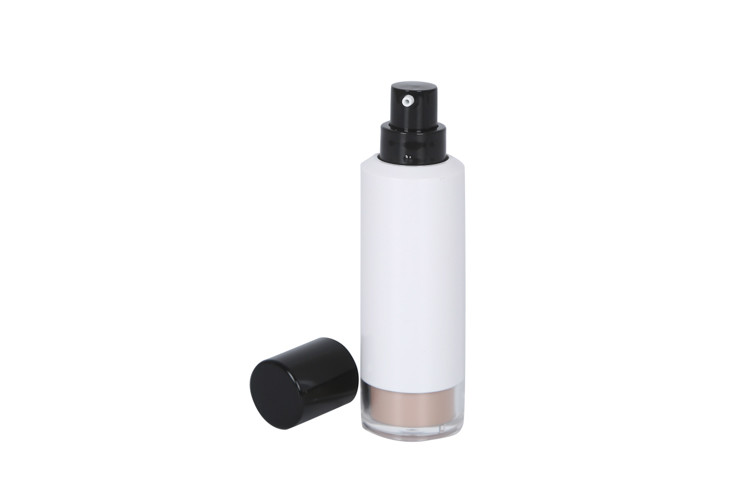 30ml Acrylic Bottle PP Cap / Pump Round shape Foundation Bottle Skin Care Packaging UKE23