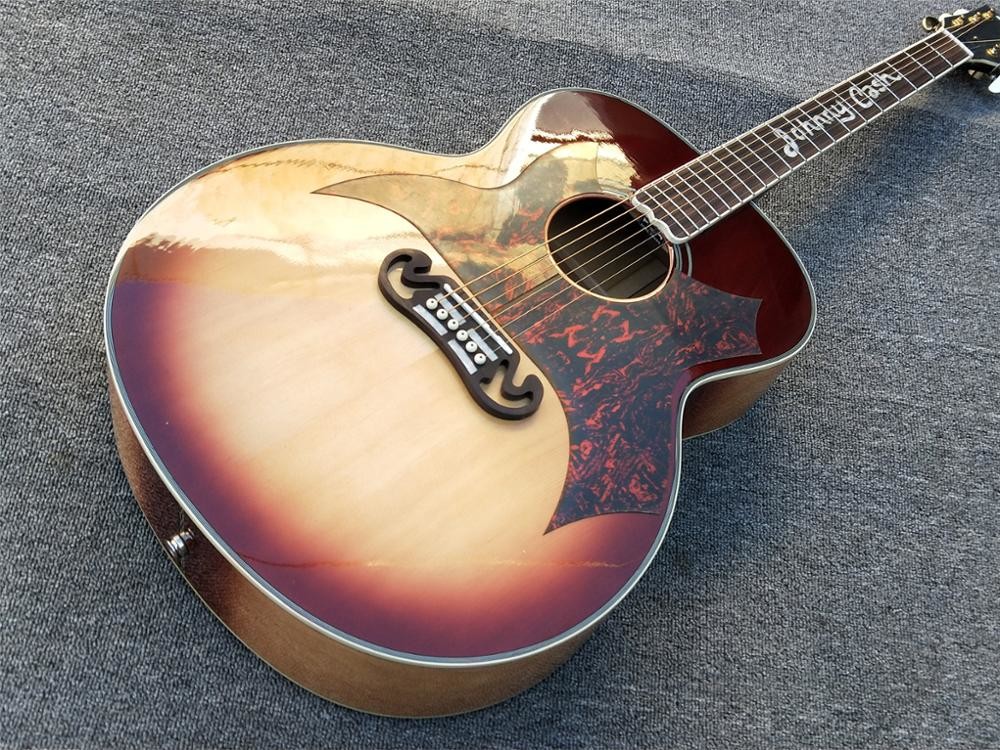Factory Gibson custom Johnny cash G200 Acoustic Guitar,2018 Solid Spruce top 43 " G200vs Maple Acoustic Guitar