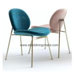 Luxury Kitchen 82CM 61CM Upholstered Stainless Steel Dining Chair