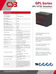 CSB Battery GPL12750 12V 75Ah Sealed Lead Acid Battery Long Life Rechargeable