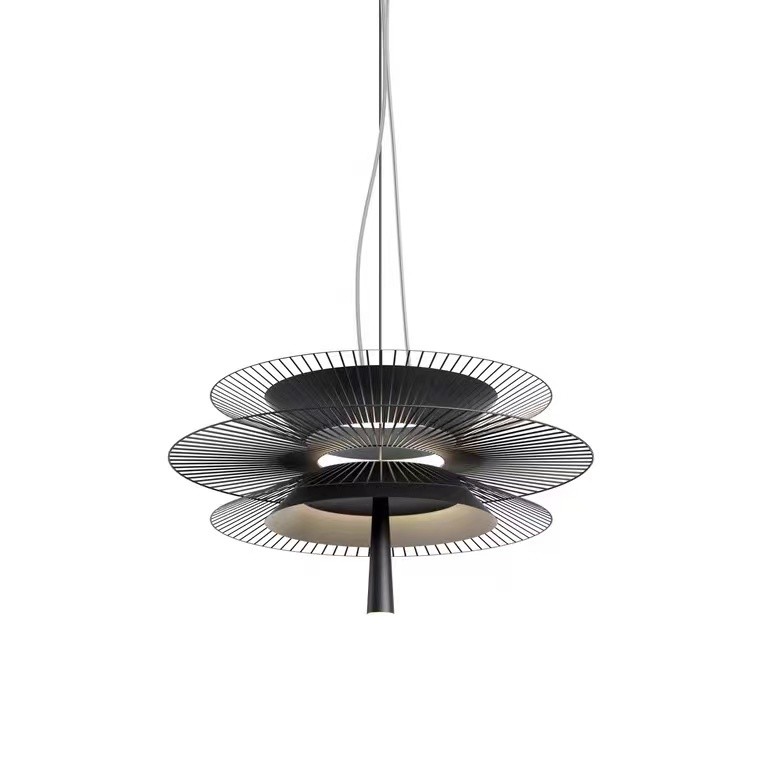 Modern Indoor Dining Room Black Restaurant Showroom Ceiling LED Pendant Light