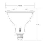 Dimming Smart Enclosed Recessed Light Fixtures Par38 120mm Diameter 1000LM