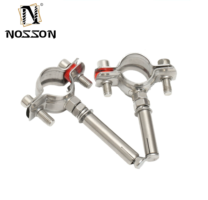 Customized ODM Rubber Cushioned Stainless Steel Cable Clamp for Fixed Pipe and Wire Installation 16-300mm Standard