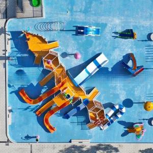 Wholesale Family Friendly Water Park Pirate Ship Playground With Fiberglass Slide For Fun from china suppliers