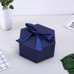 Wholesale Personalized Cardboard small cosmetic box printing logo gift box with ribbon from china suppliers