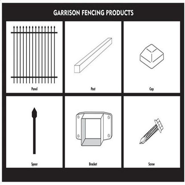 Q235 Crimp Top 6ft High Steel Tubular Fencing For Yard