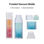 30/50ml Plastic Blue/Orange Frosted Cylindrical Bottle With White Lid For Empty