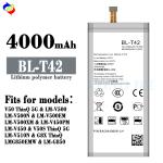 Double IC Protection Li-ion Battery BL-T42 for LG V50 ThinQ Mobile Phone 4000mAh