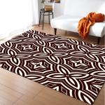 3D floor painting, three-dimensional entrance, long square living room carpet,