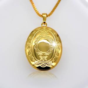 Wholesale Locket Pendants jewelry classic heart-shaped box pendan 18k gold plating jewelry from china suppliers
