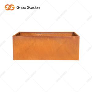 Wholesale Corten Large Outdoor Metal Decorative Planter Rectangular Metal Wall Planter from china suppliers