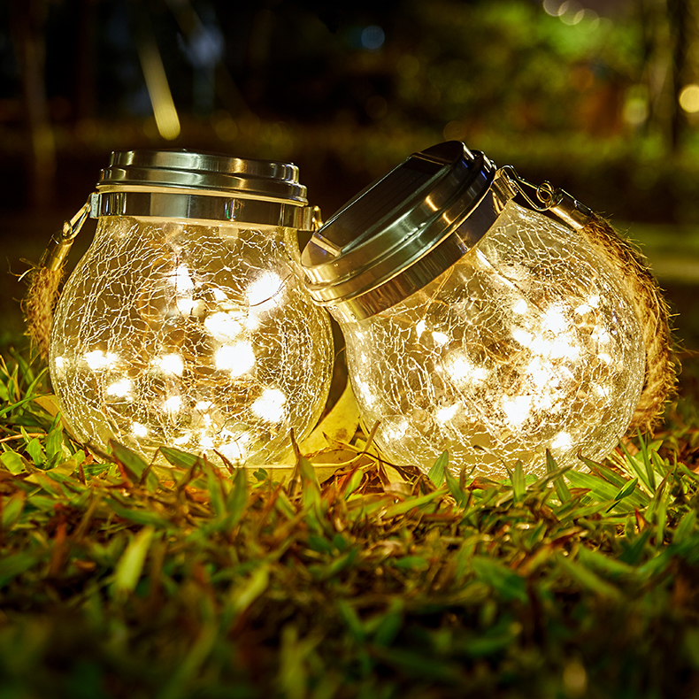 Solar Mason Jar Lights 30 Led Hanging String Fairy Jar Solar Lantern Lights for Outdoor Patio Garden Yard and Lawn Decoration