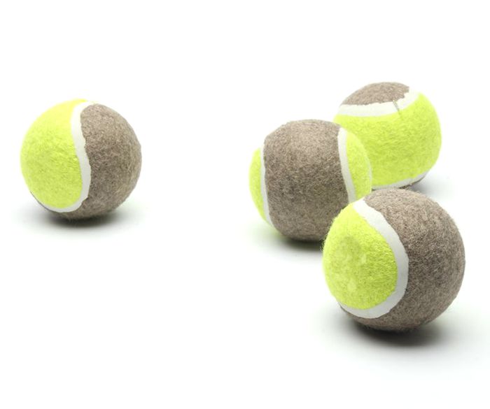 2.5 Inch Tennis Ball Chew Toy Fetch Rubber Indestructible Dog Toys Tennis Ball