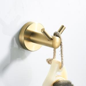 Wholesale Simple Brass Bathroom Robe Hook Wall Hanging Coat Hook Rack Bathroom Sets from china suppliers