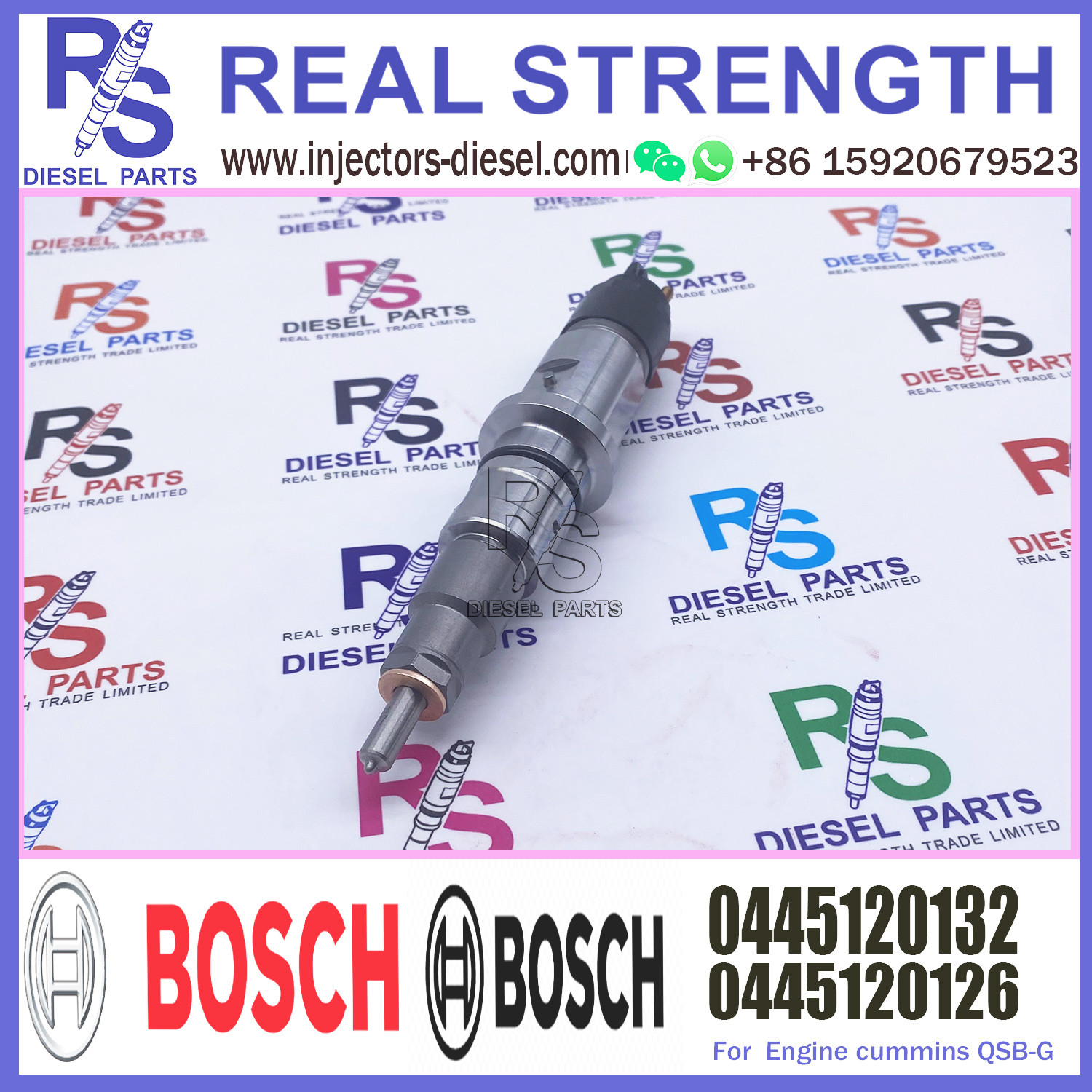 0 445 120 132 Common Rail Injector 0445120132 Auto Fuel Injection Diesel Pump 0445 120 132 0445120126 for Engine