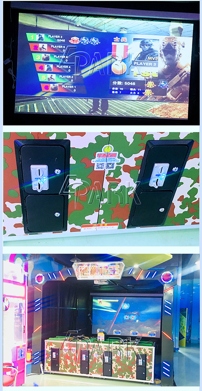 Long Hunter Guns Shooting Arcade Machines / 4 Player Shooting Games