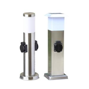 Wholesale Stainless Steel Outdoor Garden Electrical Power Sockets Outlet LED Post Light Yard Stake from china suppliers