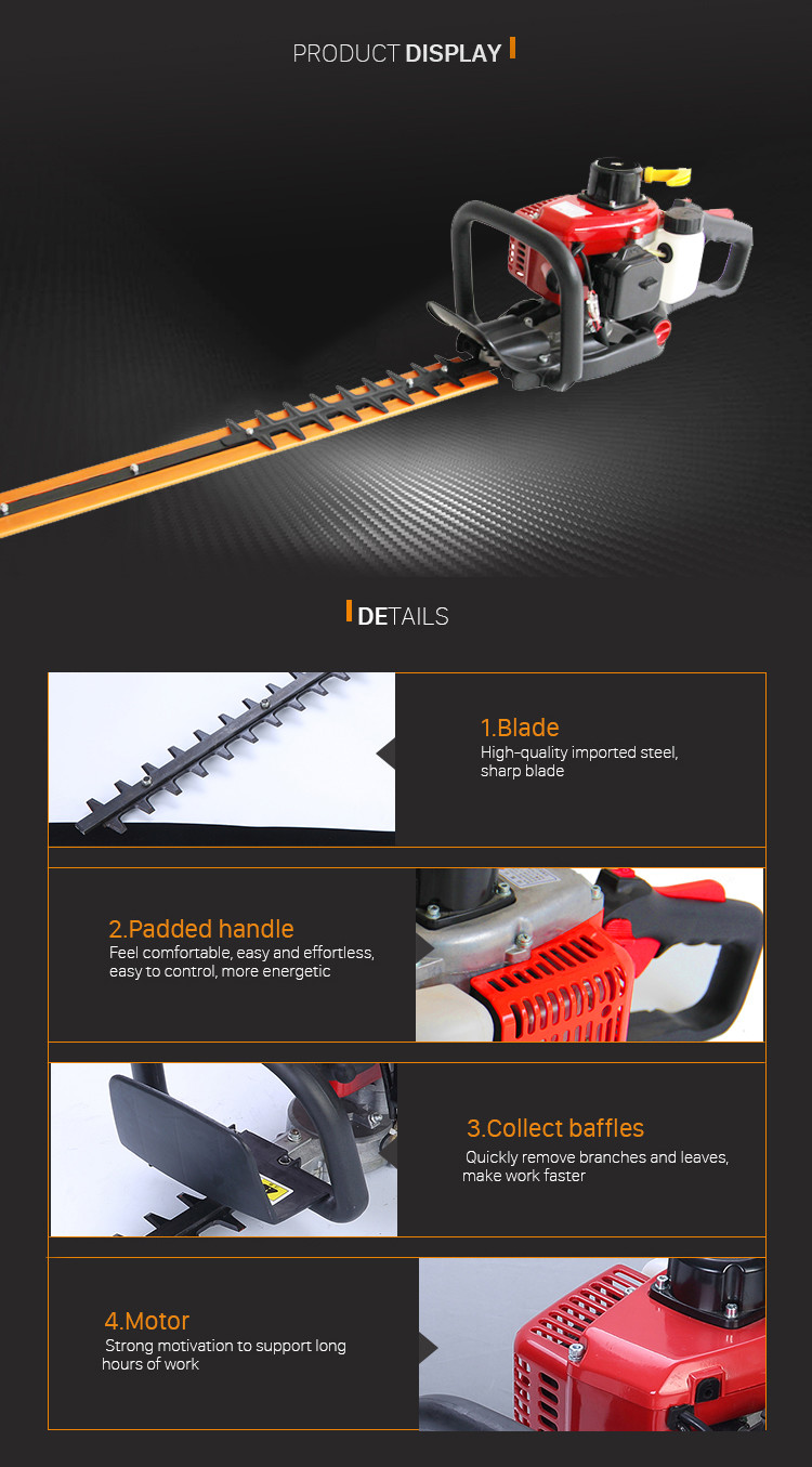 1E34F Single Edge Hedge Trimmer 0.95Kw 2 Stroke CDI Grass Cutter