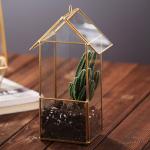 House Shaped Geometric Succulent Terrarium , Jewelry Holder Air Plant Container