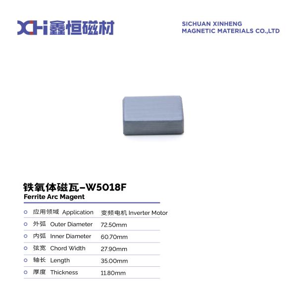 Anisotropic High Temperature Sintered Permanent Ferrite Magnet For Inverter