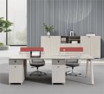 Living Room Office Furniture 4 Person Staff Table with Modular Workstation and