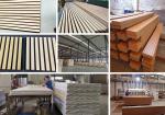 Modern Composition PET Acoustic Timber Slats Customized For Office Building