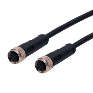Wholesale Female To Female M8 Waterproof Connector 3 Pin REACH With Cable from china suppliers