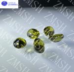 Olive green sapphire rough gemstone Synthetic 99.999% Al2O3 hardness Mohs 9.0