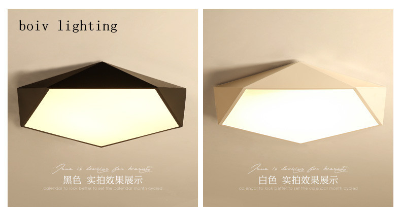 concise modern diamond Ma Long Series small/medium/big simple and fashionable bedroom/living room/balcony ceiling lamp