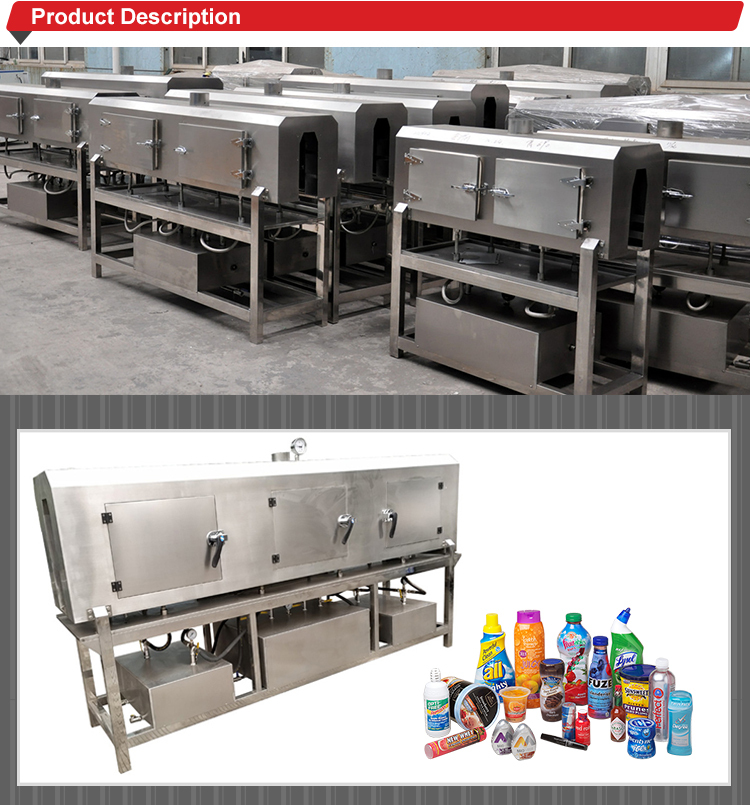 Friendly Maintenance Steam Shrink Tunnel With 0-35m/Minute Conveyor Speed