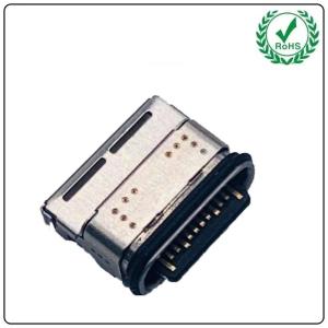 Wholesale DX07WH24JA3R1200-01 Right angle female USB TYPE C, Receptacle IPX8 ON BOARD Double row 24pin SMT from china suppliers