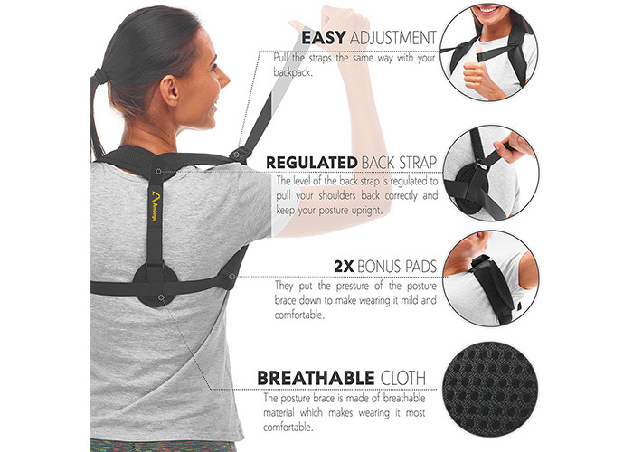 Custom Magnetic Posture Corrector Innovation Product Net Cloth Material