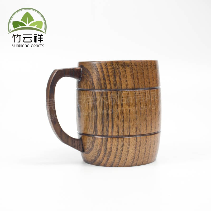 Ecodesign Gift Wooden Cup Rustic Beer Mugs Handmade