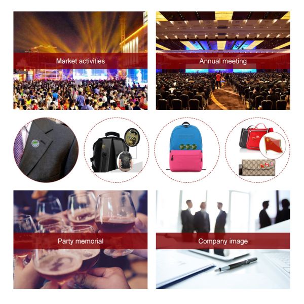 High Quality Custom Metal Domino'S Pizza Lapel Pin Badge