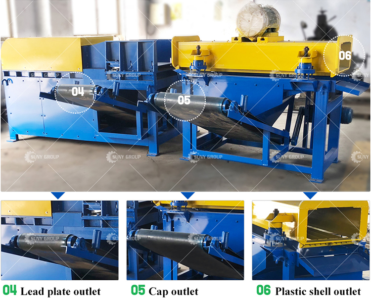 Advanced Car Lead Acid Battery Crushing And Separation Recycling Equipment Technology
